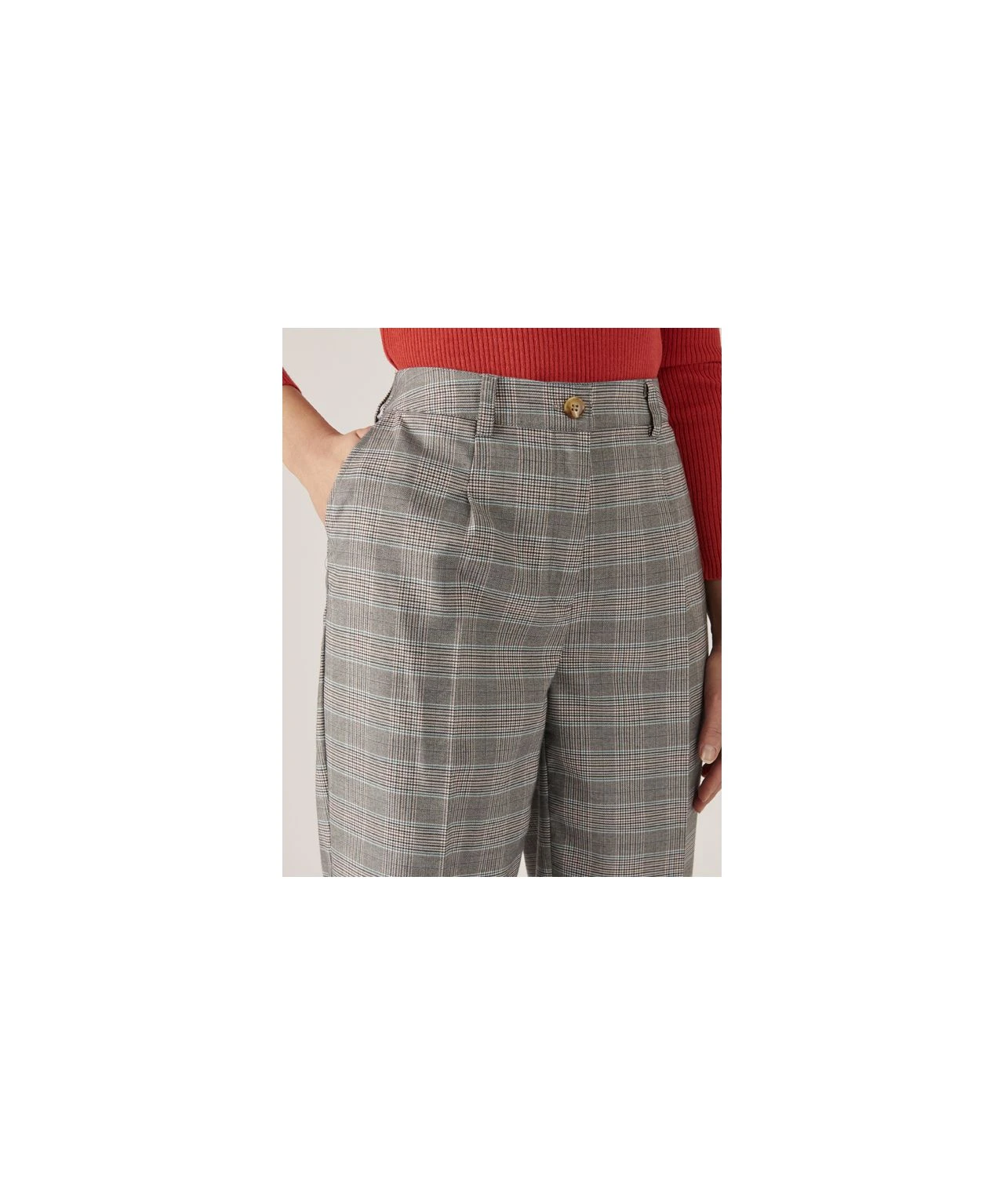 Check Jersey Trousers 5 Check Jersey Trousers - Image 3