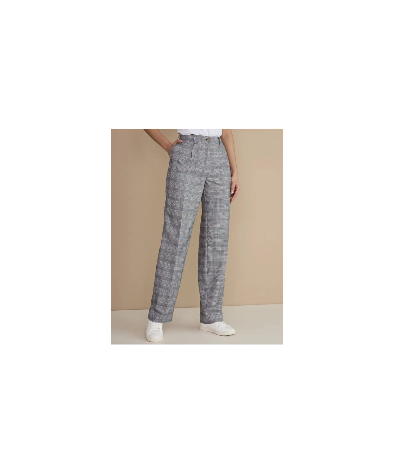 Check Jersey Trousers 3 Check Jersey Trousers