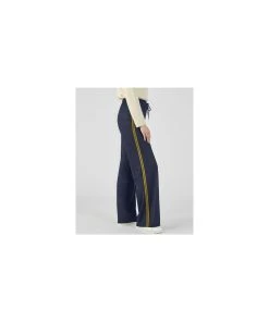 Side Stripe Wide-Leg Trousers 20 Side Stripe Wide-Leg Trousers -Damart shop 73354 20778 f 1 hd 1 1