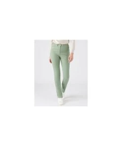 Slim-leg Cotton Stretch Trousers