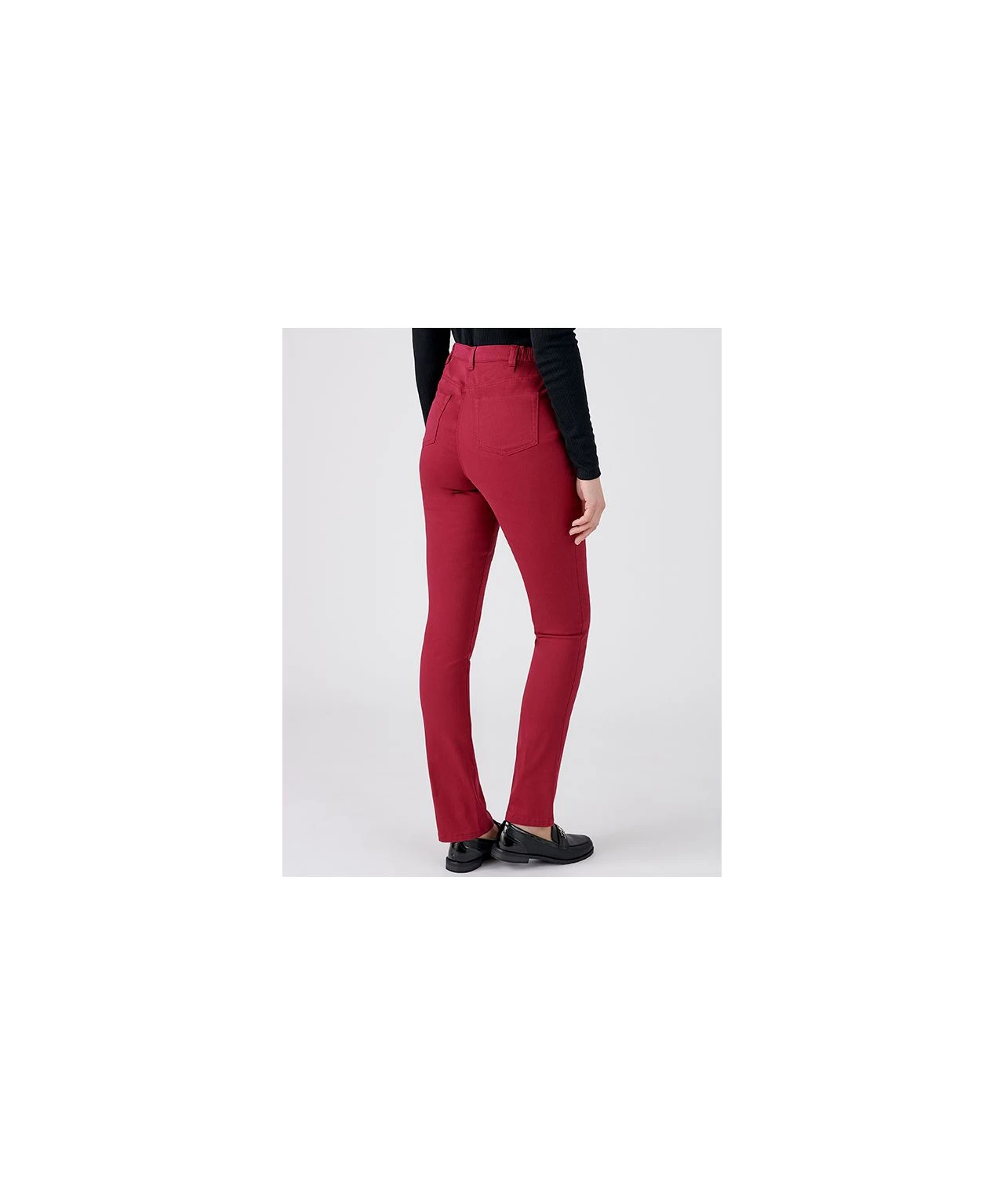 Slim-leg Cotton Stretch Trousers 6 Slim-leg Cotton Stretch Trousers - Image 4