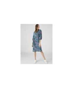 Green Paisley Print Dress -Damart shop 73520 24575 D 1 HD 3