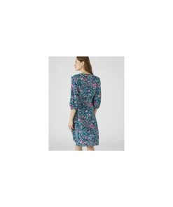 Green Paisley Print Dress -Damart shop 73520 24575 D 2 HD 3