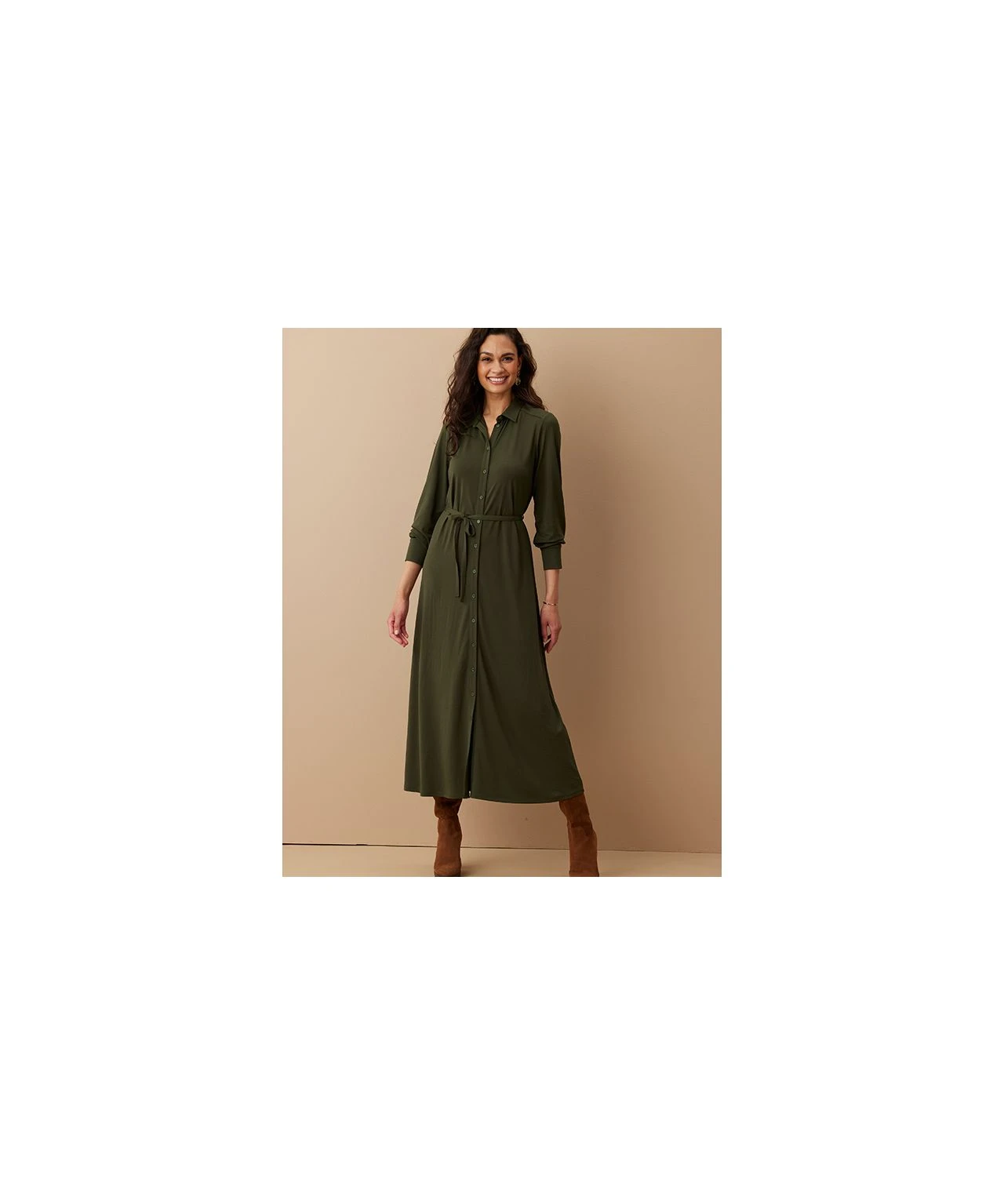 Geo Print Flared Jersey Dress 7 Geo Print Flared Jersey Dress - Image 5