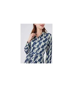 Geo Print Flared Jersey Dress 25 Geo Print Flared Jersey Dress -Damart shop 73528 24852 D 2 HD 3