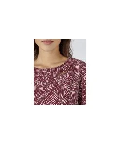 Burgundy Printed Dress -Damart shop 73533 24861 d 3 hd
