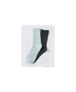 Pack Of 2 Rib Socks