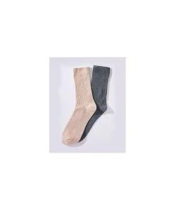 Pack Of 2 Rib Socks -Damart shop 73902 24640 F 1 HD 3