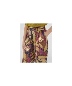 Printed Wide-leg Trousers -Damart shop 75157 25086 d 3 hd 1