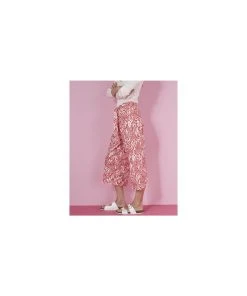 Print Linen Rich Trousers -Damart shop 75175 25428 D 1 HD 3