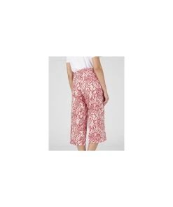Print Linen Rich Trousers -Damart shop 75175 25428 D 2 HD 3