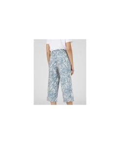 Print Linen Rich Trousers -Damart shop 75175 25452 D 2 HD 3