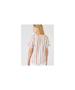 Pink Stripe Blouse -Damart shop 75196 25286 D 1 HD 3