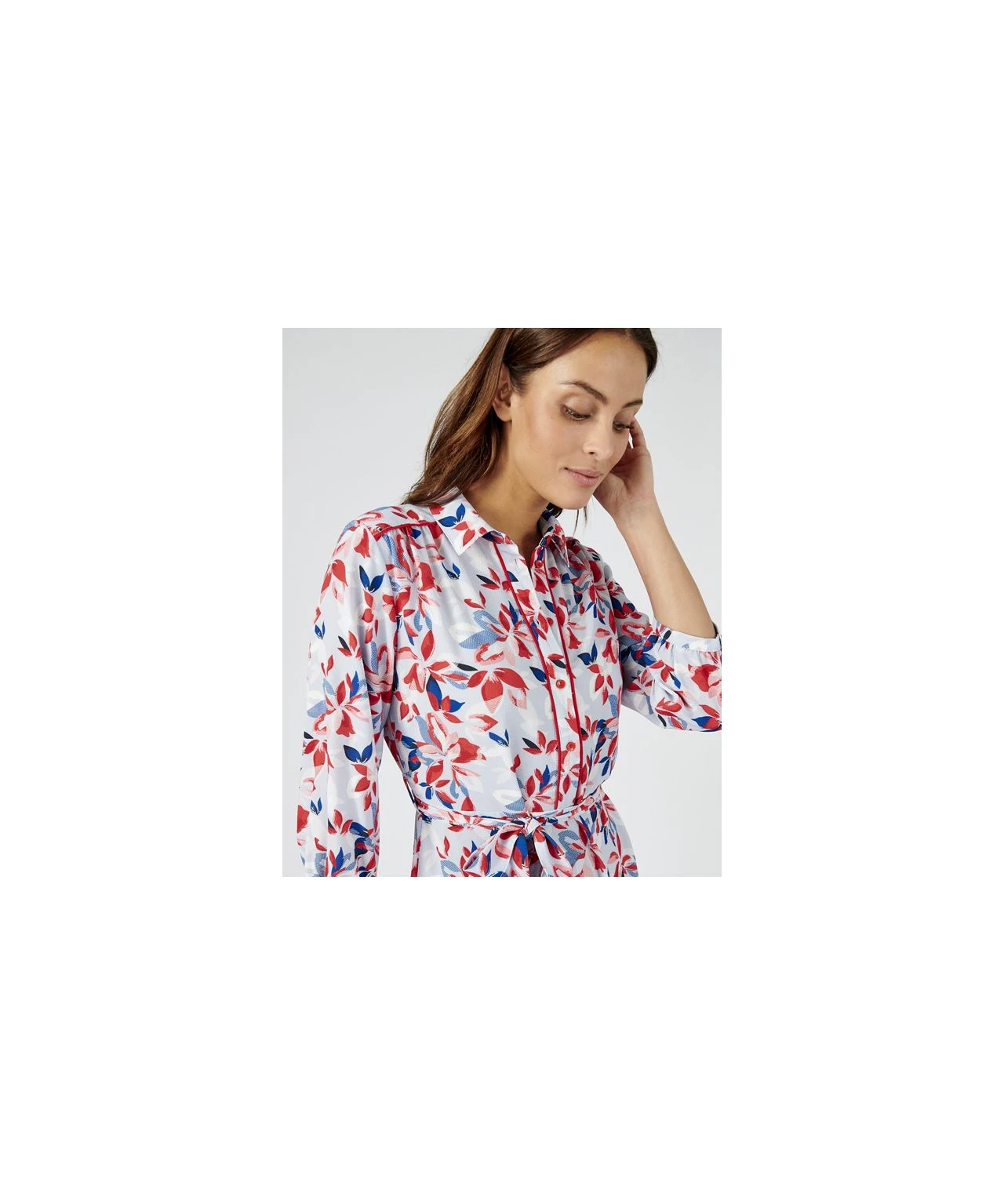 Printed Shirt Dress 4 Printed Shirt Dress - Image 2
