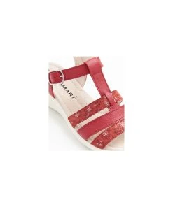 Triple-strap Leather Sandal -Damart shop 75242 23881 D 3 HD 3