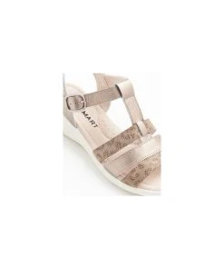 Triple-strap Leather Sandal -Damart shop 75242 24994 D 3 HD 3