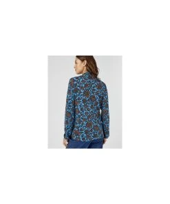 Blue Floral Print Top -Damart shop 75324 24971 D 12 HD 3