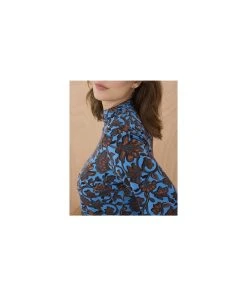 Blue Floral Print Top -Damart shop 75324 24971 D 3 HD 3
