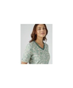 Recycled Printed Top -Damart shop 75327 25228 D 3 HD 3