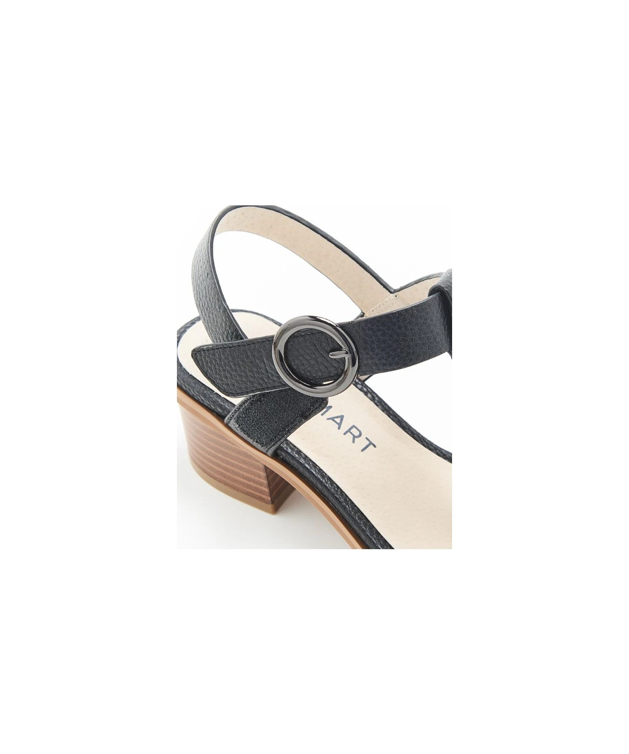 Block Heeled Leather Sandal 4 Block Heeled Leather Sandal - Image 2