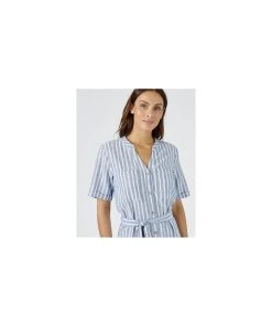 Linen Blend Dress -Damart shop 75658 25430 D 3 HD 3