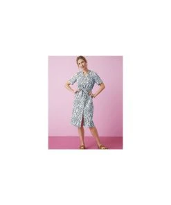 Linen Blend Dress -Damart shop 75658 25452 D 1 HD 3