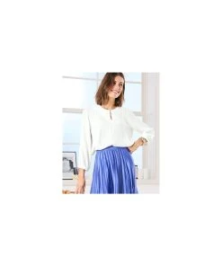 Off White Long Sleeve Blouse