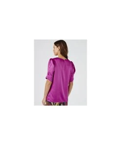 Purple Satin Blouse 9 Purple Satin Blouse -Damart shop 75678 20645 D 2 HD 3
