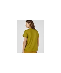 Green V-Neck Top -Damart shop 75877 21948 d 2 hd 3