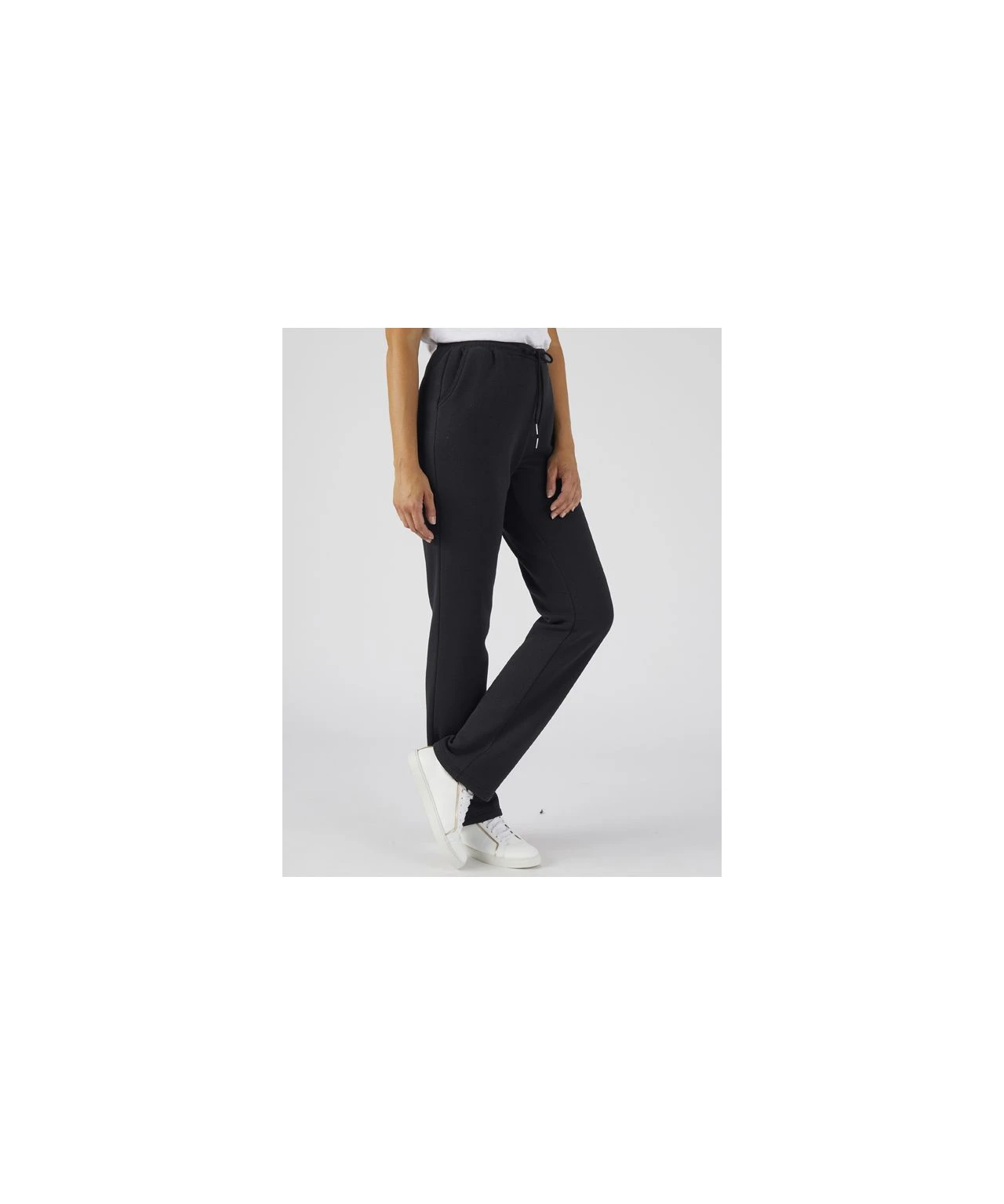 Ladies Black Cotton Trousers 4 Ladies Black Cotton Trousers - Image 2