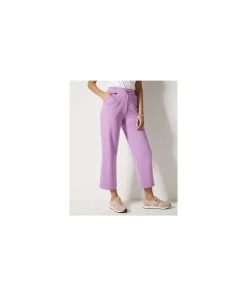 Wide-leg Crop Trousers -Damart shop 76007 21680 F 1 HD 3